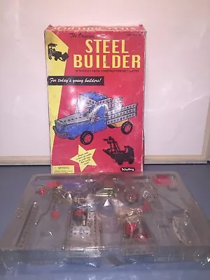 Vintage The Original Steel Builder Metal Construction Set By Schylling With Box • $12