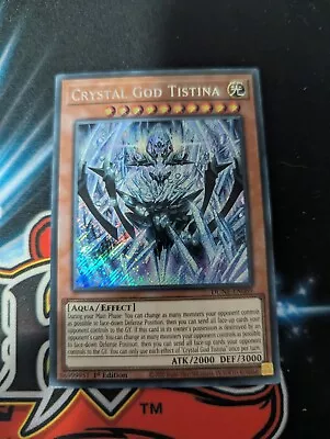 Crystal God Tistina Secret Rare Duelist Nexus Yugioh Card • $7.99