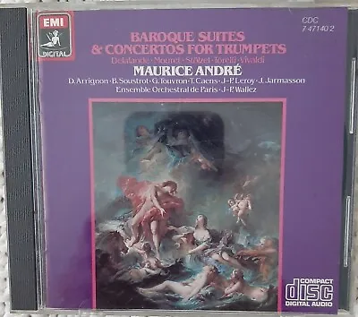 Maurice Andre - Baroque Suites & Concertos For Trumpets (1984 EMI CDC 7471402) • $7.51