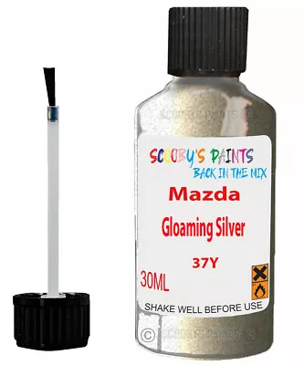 Paint For Mazda Mazda 2 Gloaming Silver Code 37Y Scratch Car Repair Touch Up • £8.98