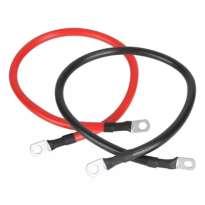 2PCS 2 AWG Gauge Copper Battery Cable Power Car Inverter Wire Cable 1/2/34/5/7ft • $29.23