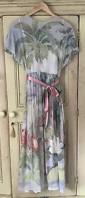 Red  Valentino Maxi Dress Floral Size 12/44 • £125