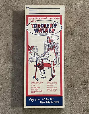 AMAZING RARE Vintage Antique Baby Toddler’s Walker Toy New In Box • $98.99