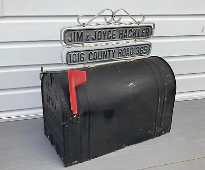 Vintage Huge Rural Farm Heavy Galvanized Metal US Mail Box • $59