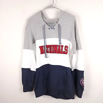 Washington Nationals Hoodie Adult Medium Soft As A Grape Sweatshirt Hooded MLB • $22.99