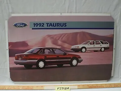 Dealer Showroom Sign/Promotional Poster 1992 Ford Taurus Sedan/Station Wagon 92 • $199.99