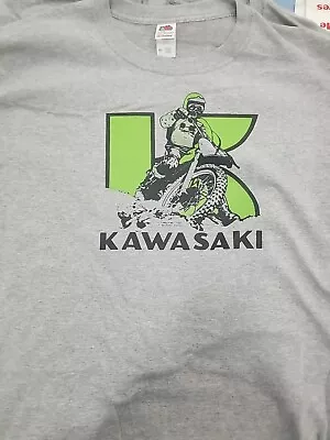 Vintage Kawasaki Motorcross Motorcycles T Shirt   • $16.99