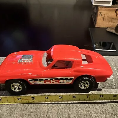 Vintage Red Plastic Corvette Processed Plastic Company #9110 • $17.99