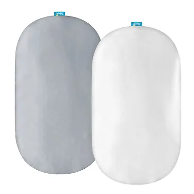 Satin Bassinet Sheets Fit For Rectangle/Hourglass/Oval Bassinet Mattress 2 Pack • $16.99