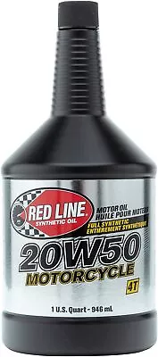 Red Line 42504 20W50 Motorcycle Oil Synthetic - Quart 1 (32 Ounces)  • $36.96