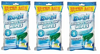 £4.99 • Buy Large Surface Disinfectant Wipes Kill 99.9% Bacteria 25% Bigger Strong 50 Packs