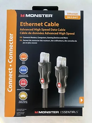 Monster Ethernet Cable - Advanced High Speed Data Cable - 3 Meter/9.84 Feet NEW • $8