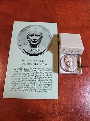 Medallic Art Company New York Statehood Silver Medal James Fenimore Cooper • $31