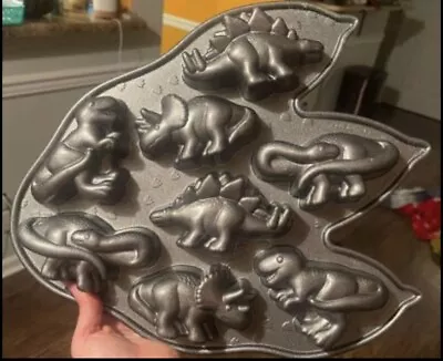 NORDIC WARE DINOSAUR Baking PAN Muffin Cupcake  Mini Cake Mold Non-Stick   (U5) • $30