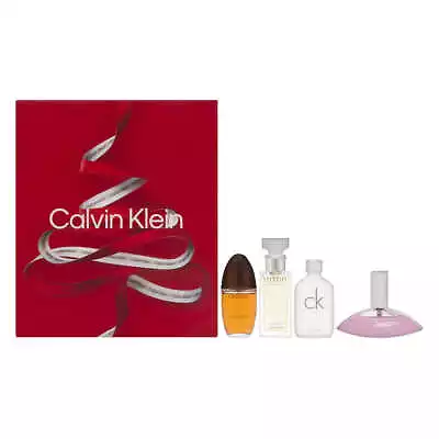 Calvin Klein 4 Piece Fragrance Miniature Collection For Women Set • $44.90