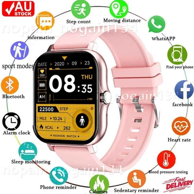 $25.61 • Buy Smart Watch Men Women Fitness Tracker Heart Rate Watches For Android IOS IPhone