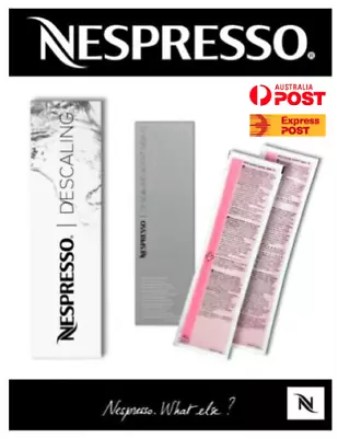 $18.99 • Buy NESPRESSO DESCALER Coffee Machine Descaling Kit Express Delivery  (2 X Satchels)