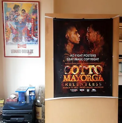 MIGUEL COTTO Vs. RICARDO MAYORGA : Original MGM Onsite Boxing Fight Poster 10D • $75.76