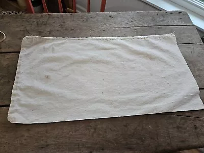 Vintage PRIM PILLOWCASE  FEED SEED GRAIN BAG SACK CRAFTS COTTON No Advertising  • $9.95