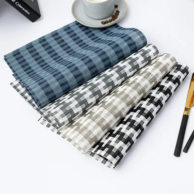 $20.33 • Buy 4PCS Dining Placemats Pad Heat Insulation Table Mat Washable Non-slip Anti-skid