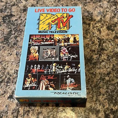 MTV Live Video To Go VHS Preowned 1984 Realistic Duran Iron Maiden Phil Collins • $24.99