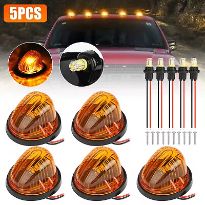 $23.98 • Buy 5Pcs For 73-87 Chevy GMC C/K Series Roof Top Cab Lights Amber Marker + 194 LED