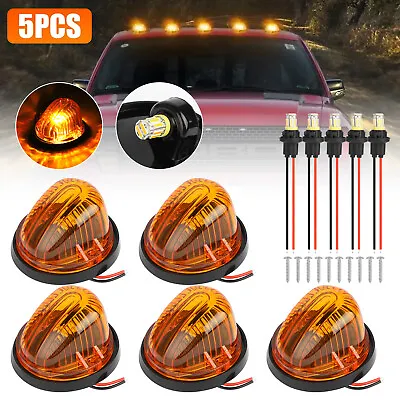 5Pcs For 73-87 Chevy GMC C/K Series Roof Top Cab Lights Amber Marker + 194 LED • $23.98