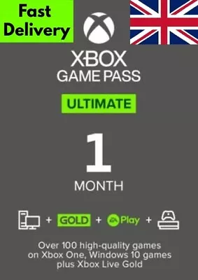 Xbox Game Pass Ultimate 1 Month Code - FAST Delivery - Existing Accounts • £8.89