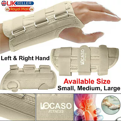 Splint Wrist Brace Hand Support Fractures Carpal Tunnel Right Left S/M/L NHS • £4.59