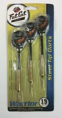 GLD Products Item 26-1411 Fat Cat Warrior Steel Set Of 3 Tip Darts 19 Gram • $11.72