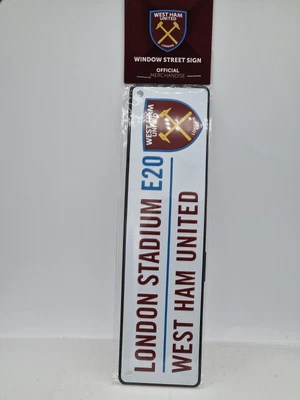 £6.99 • Buy   West Ham United Football Club Official Window Street Sign.