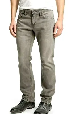 Jbrand Men’s Kane Distressed Jeans Slim Straight Leg Grey Size 36 X 34 • $199.99