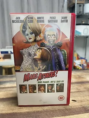 Vintage Mars Attacks Shirt Sci Fi Comedy Movie Film Vhs Video Cassette Tape • $130