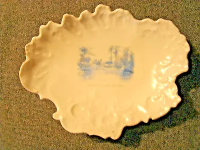 Antique SOUVENIR CHINA: GRAYLINGMICH W/Canoe.   Wheelock.. • $24