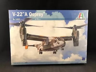 Italeri V-22 A Osprey Tiltrotor Aircraft 1:72 Scale Plastic Model Kit 1463 NISB • $44.99