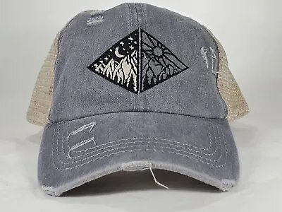 Night And Day Mountain Hiking Camping Ponytail Hat *free Shipping From Virginia* • $19.99