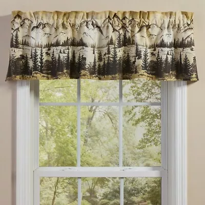 1 Valley View Rustic Moose Country Cabin Cotton Unlined Valance 60  X 14  • $34.95