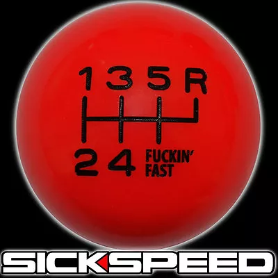 Red/black Fing Fast Shift Knob For 6 Speed Short Throw Shifter 10x1.25 • $22.85