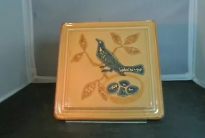 $15 • Buy Pfaltgraff Bird Trivet Vintage Folk Art Stoneware