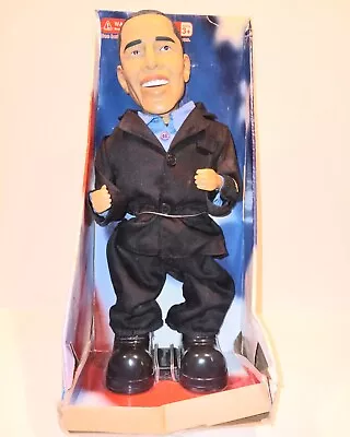 Vintage Senator Barack Obama Dancing Rockstar Singing Rocks Animated Figure • $30