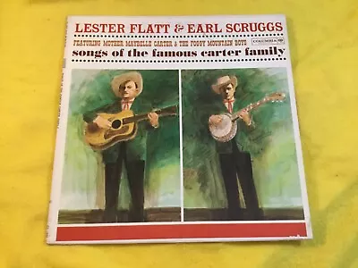 Lester Flatt & Earl Scruggs ”Songs Of The Famous Carter Family” Vinyl=G+ 12  LP • $3.48