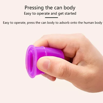 Children Body Relaxation Silicone Cupping Suction Can Vacuum Massage Cup • £5.54