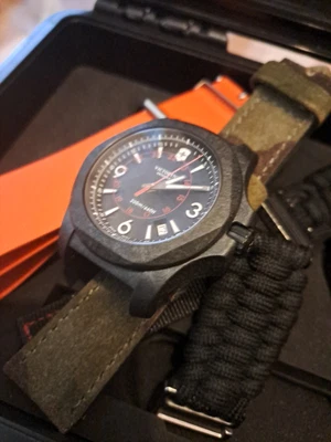 £365 • Buy Victorinox Swiss Army Watches 241777 I.N.O.X. Carbon Black Rubber Men's Watch