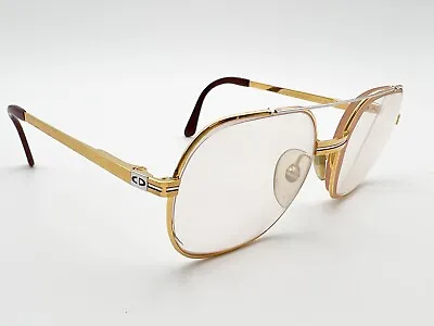 $159.11 • Buy Vtg Christian Dior Monsieur 2357 Eyeglasses FRAME 47 Gold 58[]20-140 Silver G455