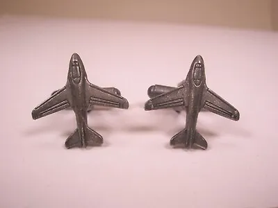 Military Fighter Aircraft Vintage Cuff Links Airplane • $32.49