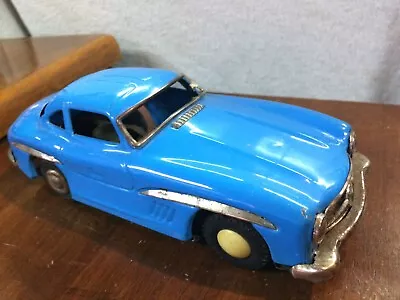 Vintage Mercedes 300SL Friction Tin Toy Blue Gullwing NOMURA TN Japan • $16.50