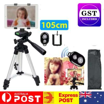 $5.53 • Buy Flexible Tripod Holder Stand Selfie Stick With Bluetooth Remote For Mobile Phone