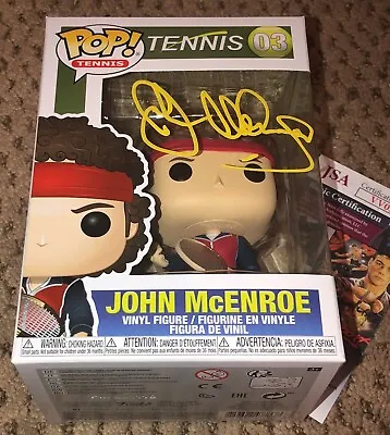 $329.99 • Buy John Mcenroe Signed Funko Pop Jsa Autograph Tennis Auto Coa