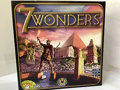 7 Wonders Board Game 2-7 Players 30 Min Age 13+ Antoine Bauza COMPLETE • $39.99