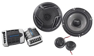 Pair Rockville RV65.2C 6.5  Component Car Speakers 750 Watts/140w RMS CEA Rated • $39.95